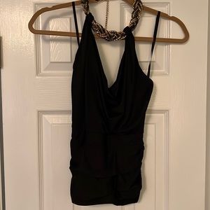 Bebe black halter top